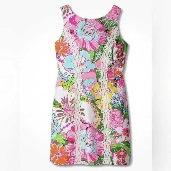 NWT Lilly Pulitzer For Target Women's Nosey Posie Shift Cotton Mini Dress Size 2 - Picture 3 of 15